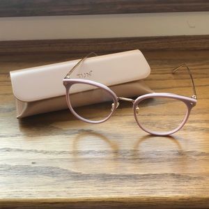 TIJN Maaike Shell Pink Non-Prescription Glasses